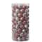 101ct. 2" Pink & Silver Shatterproof Ball Ornaments